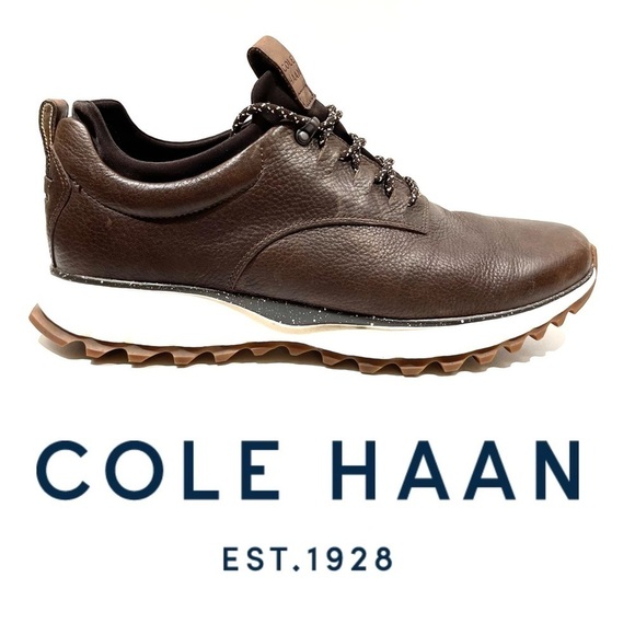 Cole Haan Grand Explore All Terrain Oxford Shoes Brown 10 - Picture 1 of 14